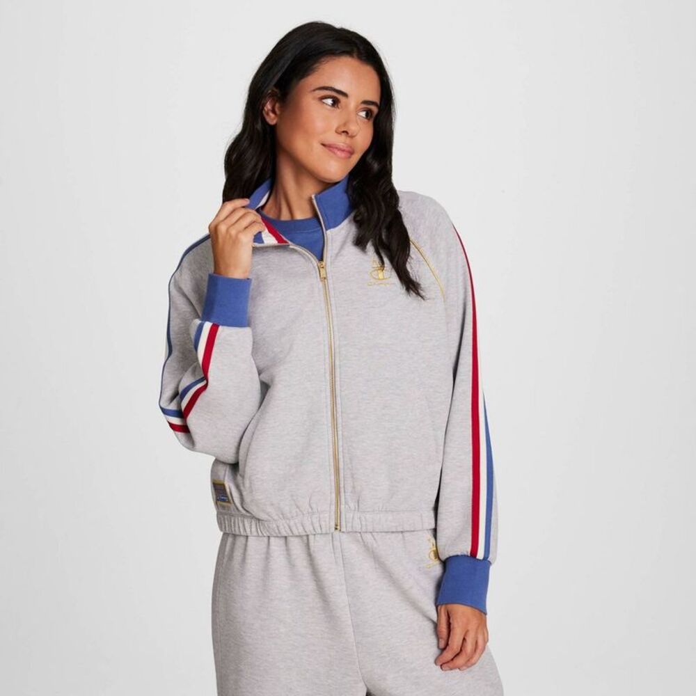 Champion Women's Gold Medal Game Day Full Zip Top - Heather Gray XS
